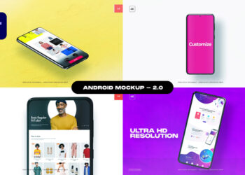 VideoHive Android Mockup - Package 02 - Premiere Pro 43040423