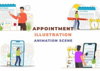 VideoHive Appointment Illustration Animation Scene 42924973