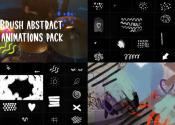 VideoHive Brush Abstract Animations Pack for After Effects 42923636