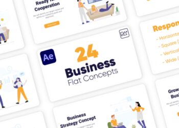 VideoHive Business Flat Concepts For After Effects 42782392