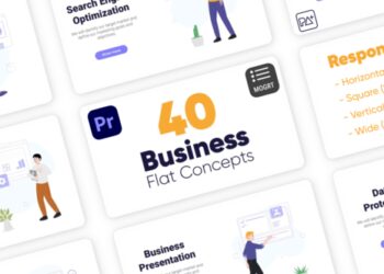 VideoHive Business Flat Single Concepts For Premiere Pro 42988726