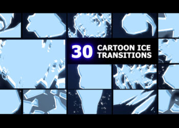 VideoHive Cartoon Ice Transitions | DaVinci Resolve 42343242