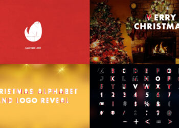VideoHive Christmas Alphabet And Logo for DaVinci Resolve 41421821