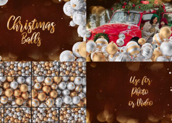 VideoHive Christmas Balls Opener And Transitions for DaVinci Resolve 42342667