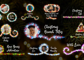 VideoHive Christmas Branch Titles And Lower Thirds for DaVinci Resolve 42291328