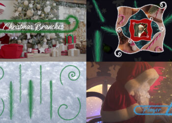 VideoHive Christmas Branches And Vignettes And Titles Pack for DaVinci Resolve 42347550