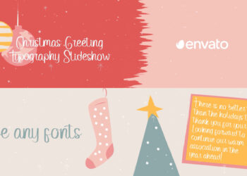 VideoHive Christmas Greeting Typography Slideshow for DaVinci Resolve 42180078