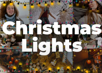 VideoHive Christmas Lights - Garland Overlays | DaVinci Resolve Macro 42303393