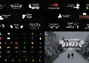 VideoHive Christmas Titles And Animated Icons for DaVinci Resolve 41826235