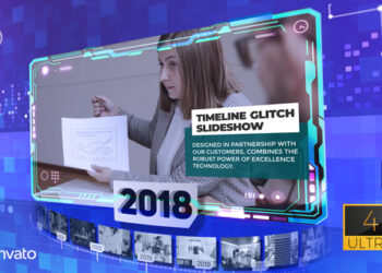 VideoHive Corporate Timeline Glitch Slideshow 4k Premiere Pro 42923676