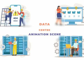 VideoHive Data Centre Animation Scene 42926239