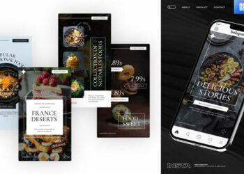VideoHive Food Instagram Stories For Premiere Pro 43128627
