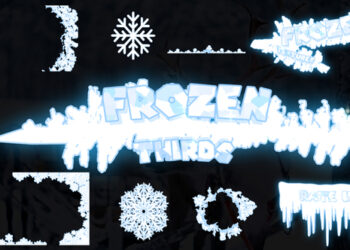 VideoHive Frozen Lower Thirds And Textures | DaVinci Resolve 42711219