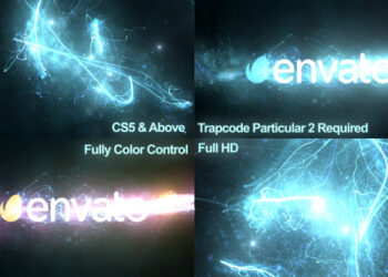 VideoHive Glowing Particles Logo Reveal 5 9395906