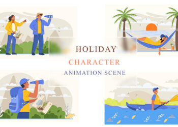 VideoHive Holiday Activity Animation Scene 42926023