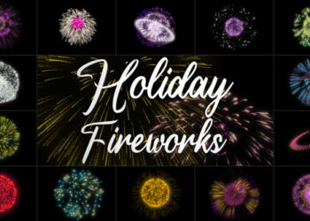 VideoHive Holiday Fireworks for DaVinci Resolve 42593900
