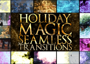 VideoHive Holiday Magic Seamless Transitions for DaVinci Resolve 42679429