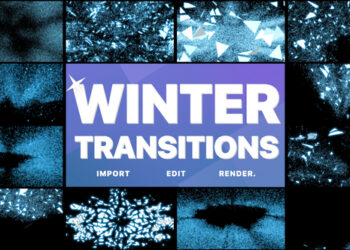 VideoHive Ice Winter Transitions | DaVinci Resolve 42098364