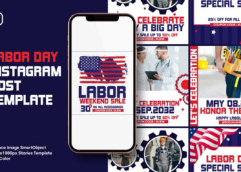 VideoHive Labor Day Instagram Post Template 42879216