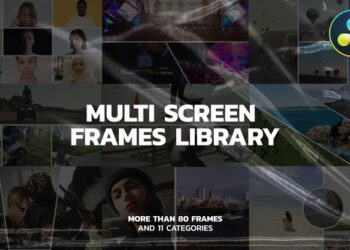 VideoHive Multi Screen Frames Pack for DaVinci Resolve 42971411