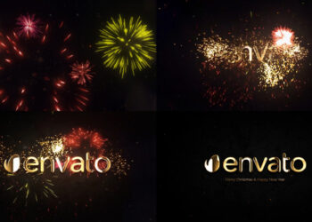 VideoHive New Year Firework Logo for DaVinci Resolve 42291636