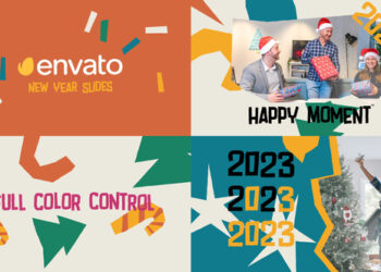 VideoHive New Year Typography Slides for DaVinci Resolve 42580130