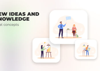 VideoHive New ideas and knowledge - Flat concept 40129884