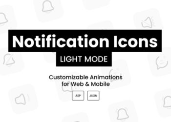 VideoHive Notification Icons Light Mode 40208799