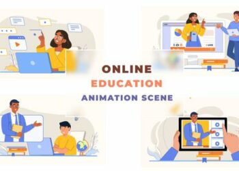 VideoHive Online Education Animation Scene 42925608