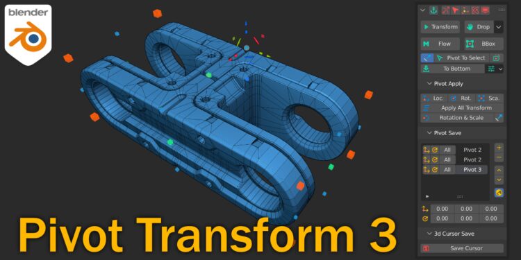 Blender Market - Pivot Transform 3 + Gizmo 3d Cursor V3.0