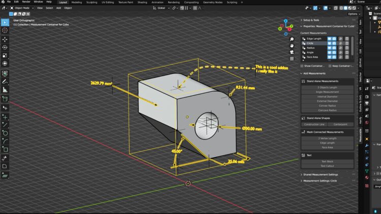 Gumroad - Measurable [Blender Addon]