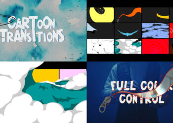 VideoHive Abstract Cartoon Transitions for Premiere Pro 43335821