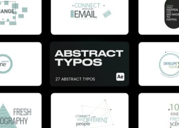 VideoHive Abstract Typo for After Effects 43435543