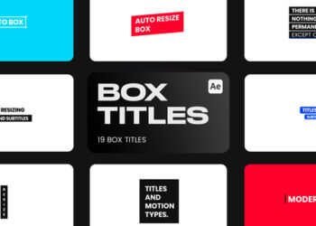 VideoHive Box Titles for After Effects 43427679