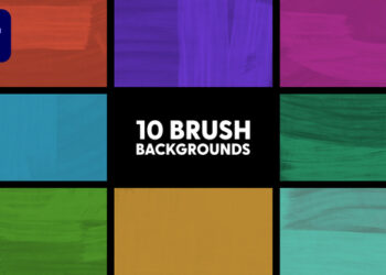 VideoHive Brush Backgrounds 43306864