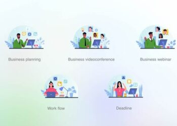 VideoHive Business webinar - Blue concepts 42594301