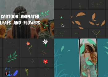 VideoHive Cartoon Animated Leafs And Flowers for Premiere Pro 43396263
