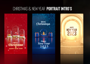 VideoHive Christmas & New Year Portrait Intros 42462611
