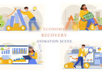 VideoHive Economy Recovery Animation Scene 43333766