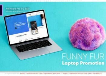 VideoHive Funny Fur Website Laptop Promo 43399676