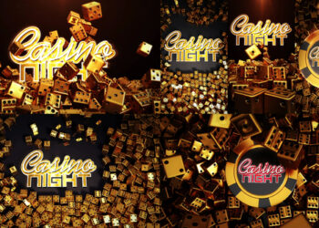 VideoHive Gold Dices Casino Instagram Stories 42331548