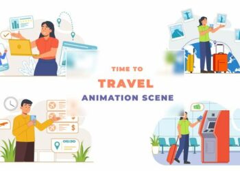 VideoHive Holiday Travel Time Animated Situation 43333750