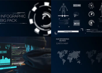 VideoHive Hud Infographic Big Pack for Premiere Pro 43235824
