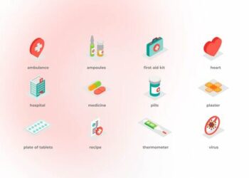 VideoHive Medical - Isometric Icons 43427701