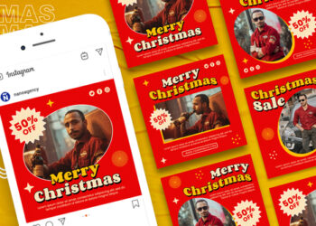 VideoHive Merry Christmas Sale Instagram Promo Post 42047621