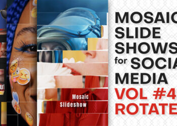 VideoHive Mosaic Slideshows for Social Media. Vol 4 ROTATE 42504807