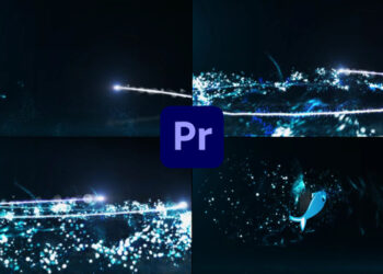 VideoHive Particles Glow Lines Logo 43190671