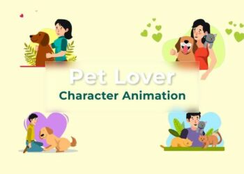 VideoHive Pet Lover Character Explainer And Animation Scene Pack 36866280