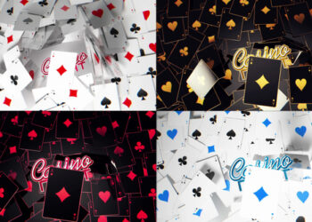VideoHive Playing Cards Logo Reveals 42680622