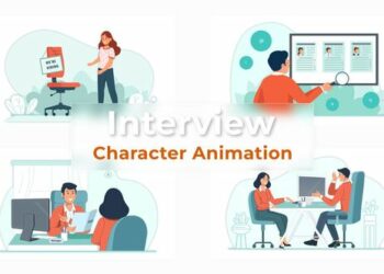 VideoHive Premiere Pro Offline Job Interview Character Animation Scene 39691133